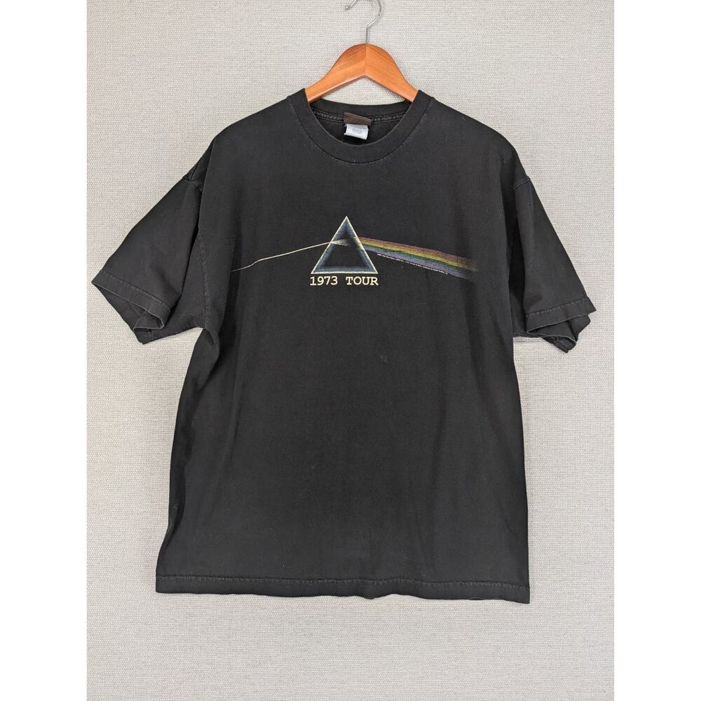 Vintage 2005 Pink Floyd 1973 Tour Triangle Logo T Shirt Mens Size XLarge XL